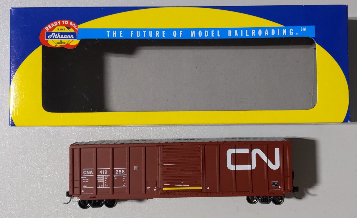 Athearn 92886 HO Scale Canadian National 50' P-S Box Car #419258 LN/Box