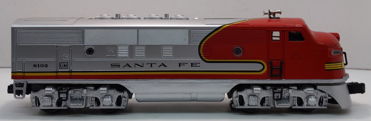 Lionel 6-11711 O Scale Santa Fe F-3 A Dummy Diesel Locomotive w/Railsounds #8102 LN
