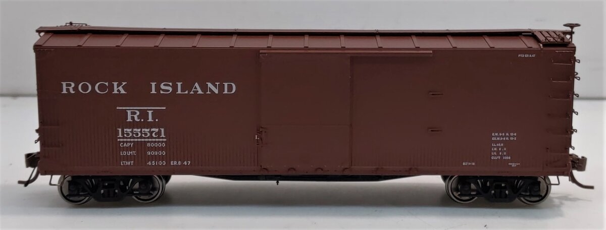 Rapido Trains 130103-1 HO Rock Island USRA D-S Boxcar #155571 LN/Box