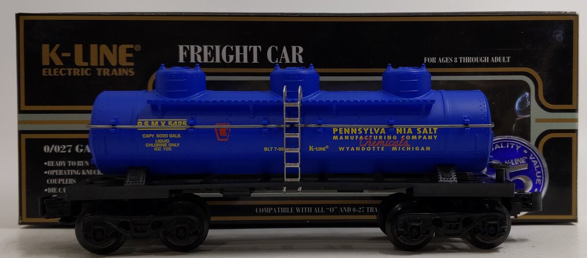 K-Line K5425 O Gauge 25th Anniversary Pennsylvania Salt Triple Dome Tank Car MT/Box