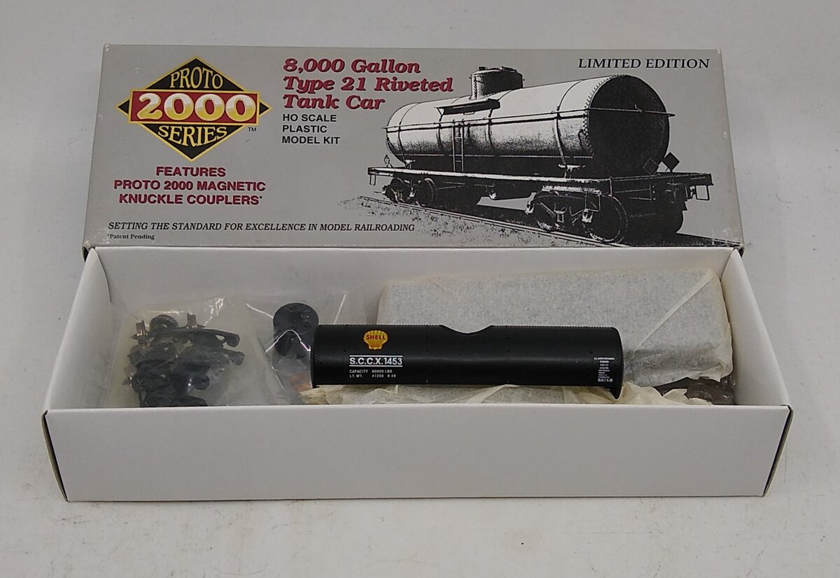 Proto 2000 21283 HO Shell 8,000 Gallon Type 21 Riveted Tank Car # 1453 Kit