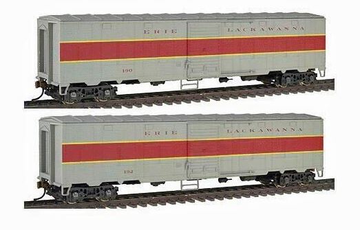 Walthers 932-24162 HO Scale Erie Lackawanna Express Car (Pack of 2) LN/Box