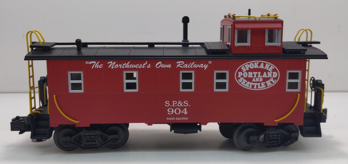 MTH 30-7775 O Spokane, Portland & Seattle RailKing Offset Steel Caboose Car #904 NIB