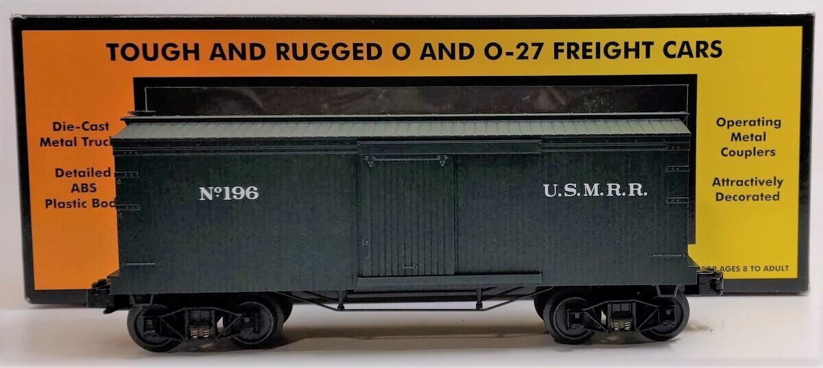 MTH 30-74026 O Gauge Union Army 19th Century 34' Boxcar #196 LN/Box