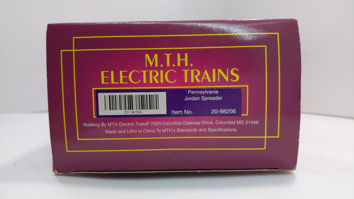 MTH 20-98206 O Gauge Pennsylvania Jordan Spreader #497928 LN/Box