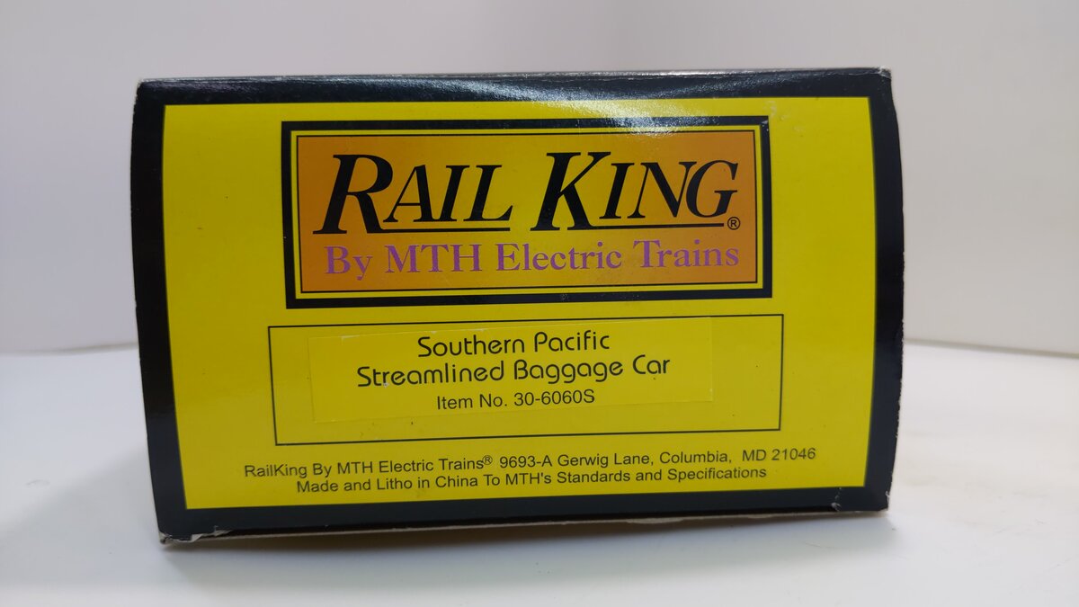 MTH 30-6060S O Gauge Southern Pacific Streamlined Baggage Car #6092 LN/Box