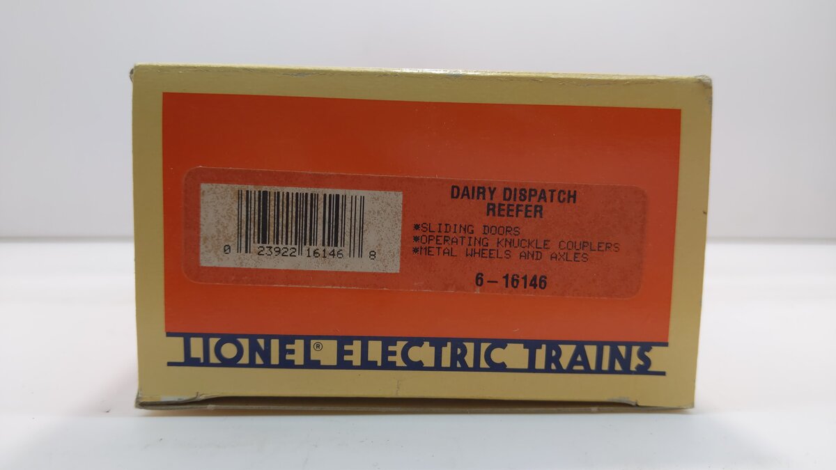 Lionel 6-16146 O Gauge Dairy Dispatch Reefer