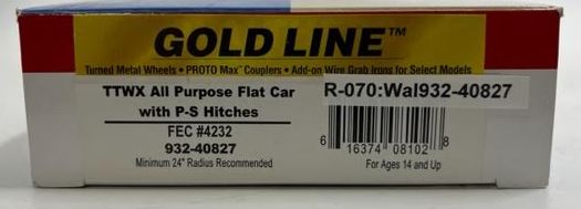 Walthers 932-40827 HO Scale Florida East Coast All-Purpose 89' Flatcar #4232 LN/Box