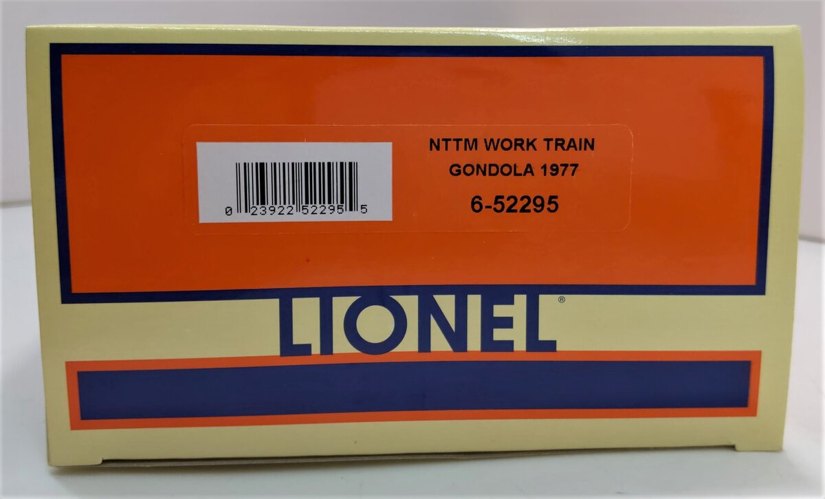 Lionel 6-52295 O Gauge National Toy Train Museum Work Train Gondola #1977 EX/Box