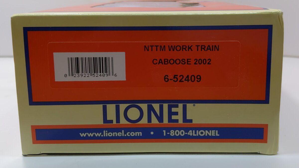 Lionel 6-52409 O Gauge National Toy Train Museum 2002 Work Train Work Caboose NIB