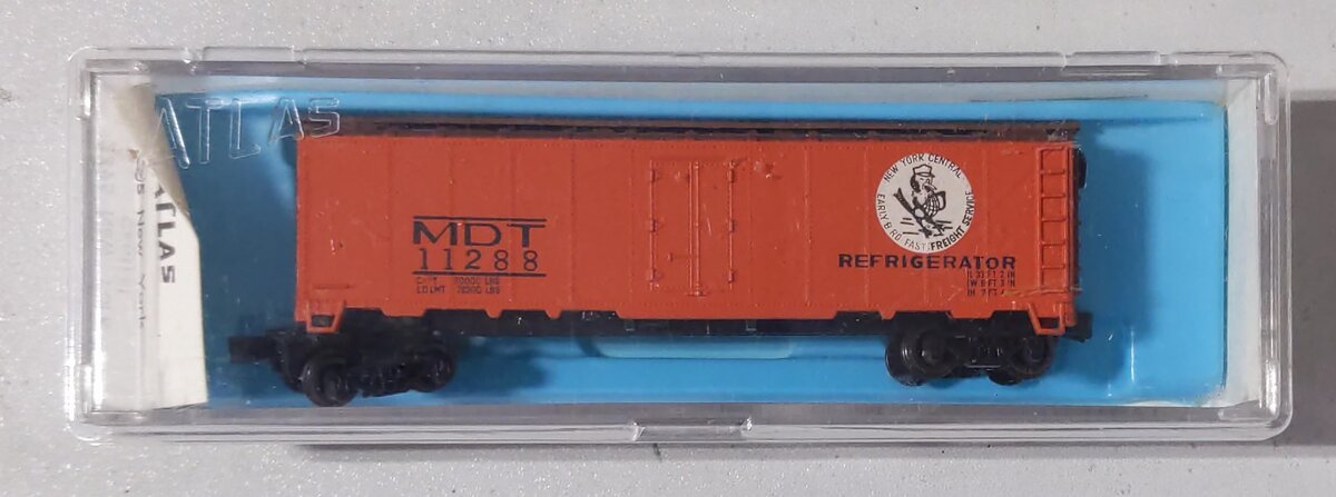 Atlas 2395 N Scale New York Central/Merchants Despatch 40' Reefer Car #11288 LN/Box