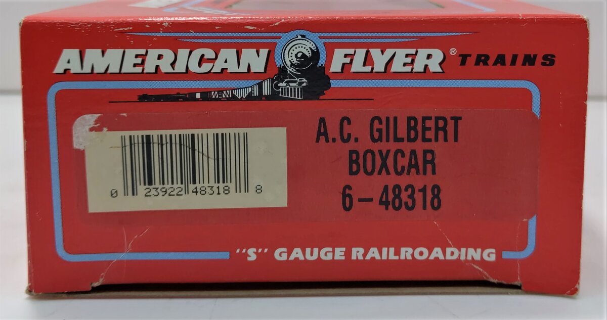 American Flyer 6-48318 S Gauge A.C. Gilbert Boxcar LN/Box