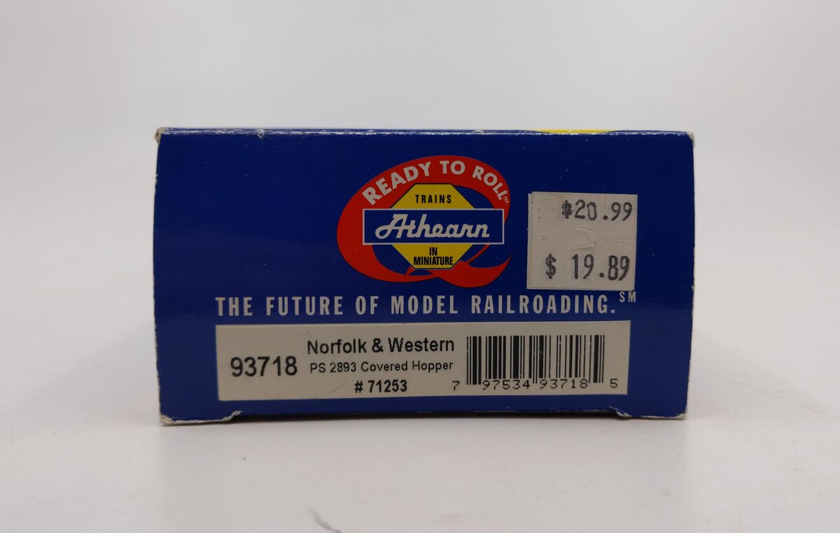 Athearn 93718 HO Scale Norfolk & Western Covered Hopper Car #71253 LN/Box