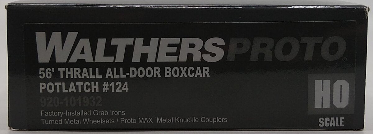 Walthers 920-101932 HO Potlatch 56' Thrall All-Door Boxcar #124 LN/Box