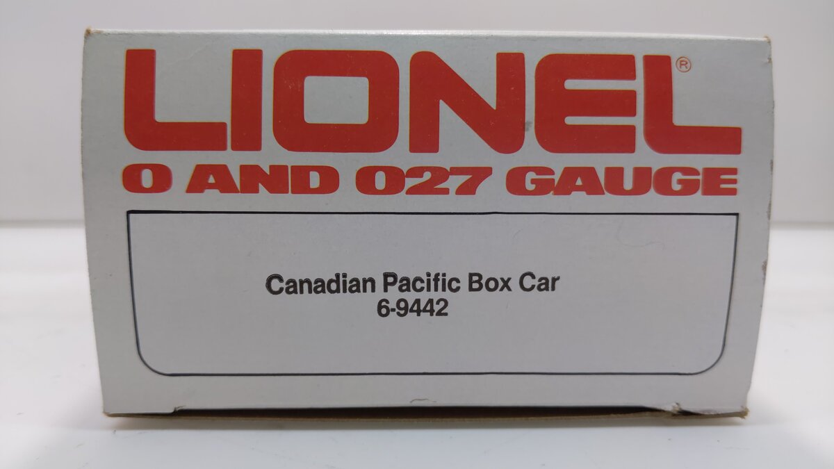 Lionel 6-9442 O Gauge Canadian Pacific Boxcar #9442 LN/Box