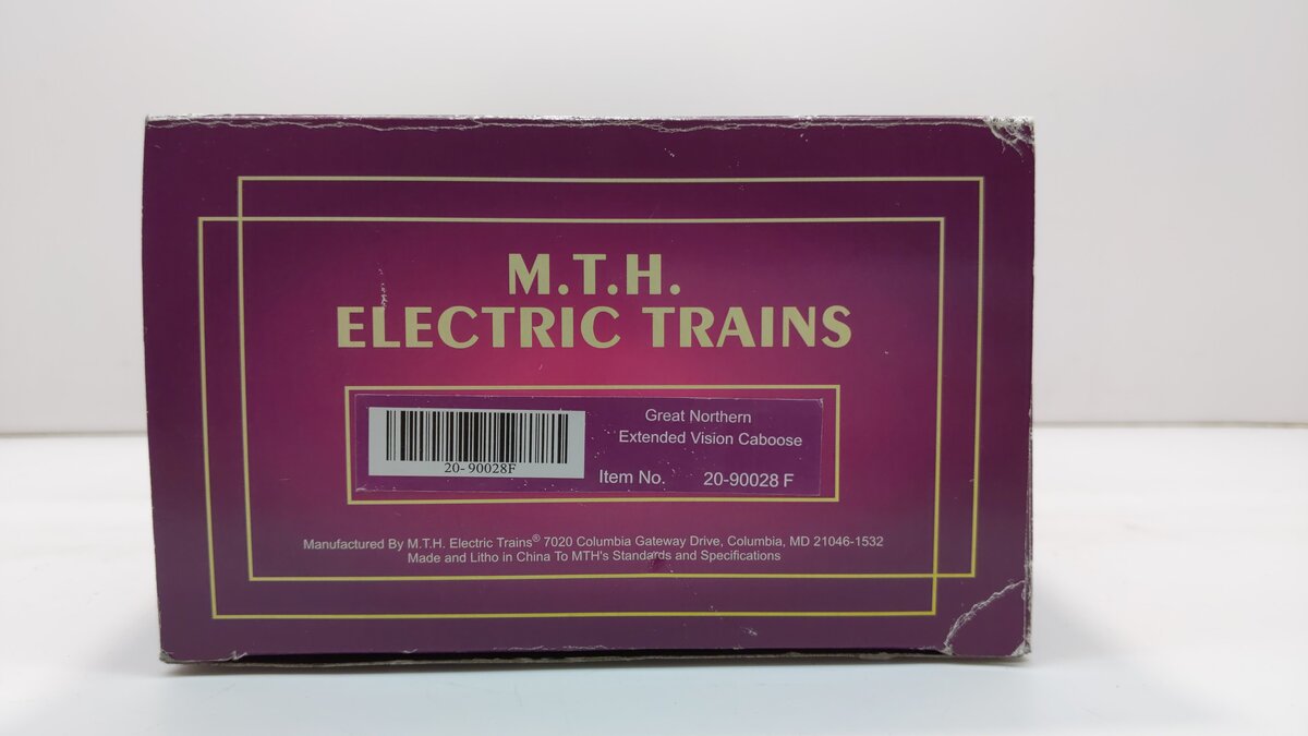 MTH 20-90028f Great Northern Illuminated Extended Vision Caboose LN/Box