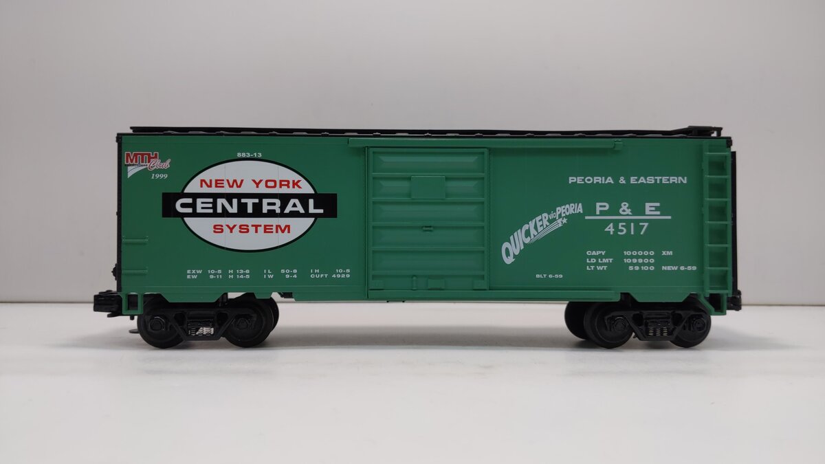 MTH 20-93024 O Gauge New York Central MTHRRC-1999 Box Car #4517 LN/Box