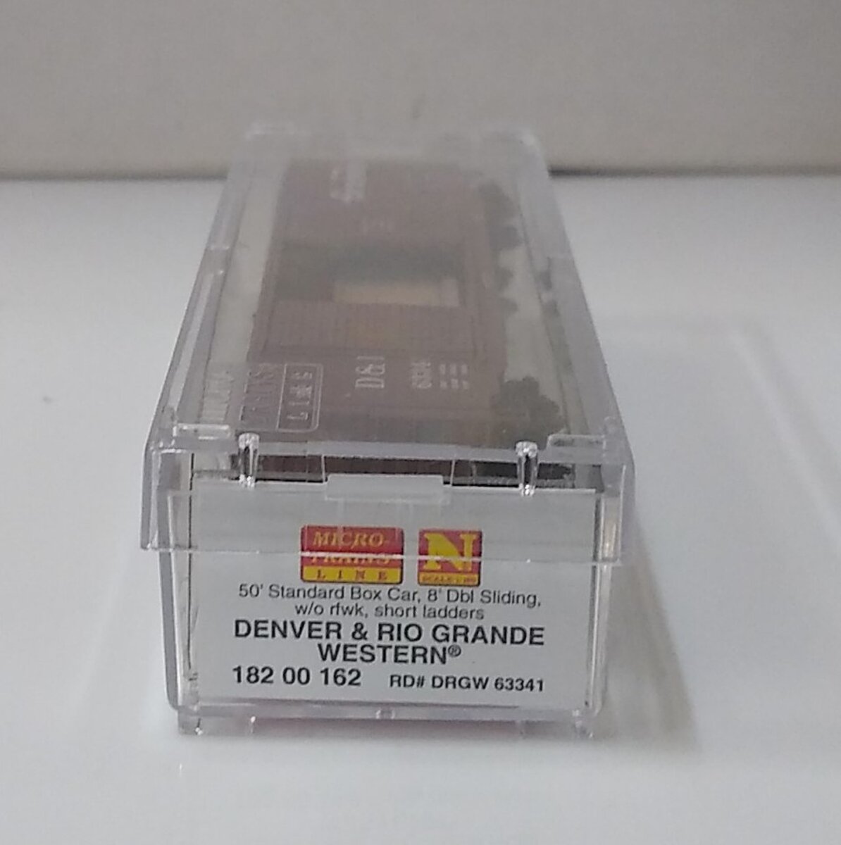Micro-Trains 18200162 N Denver Rio Grande Western 50' Boxcar with Load #63341 LN/Box