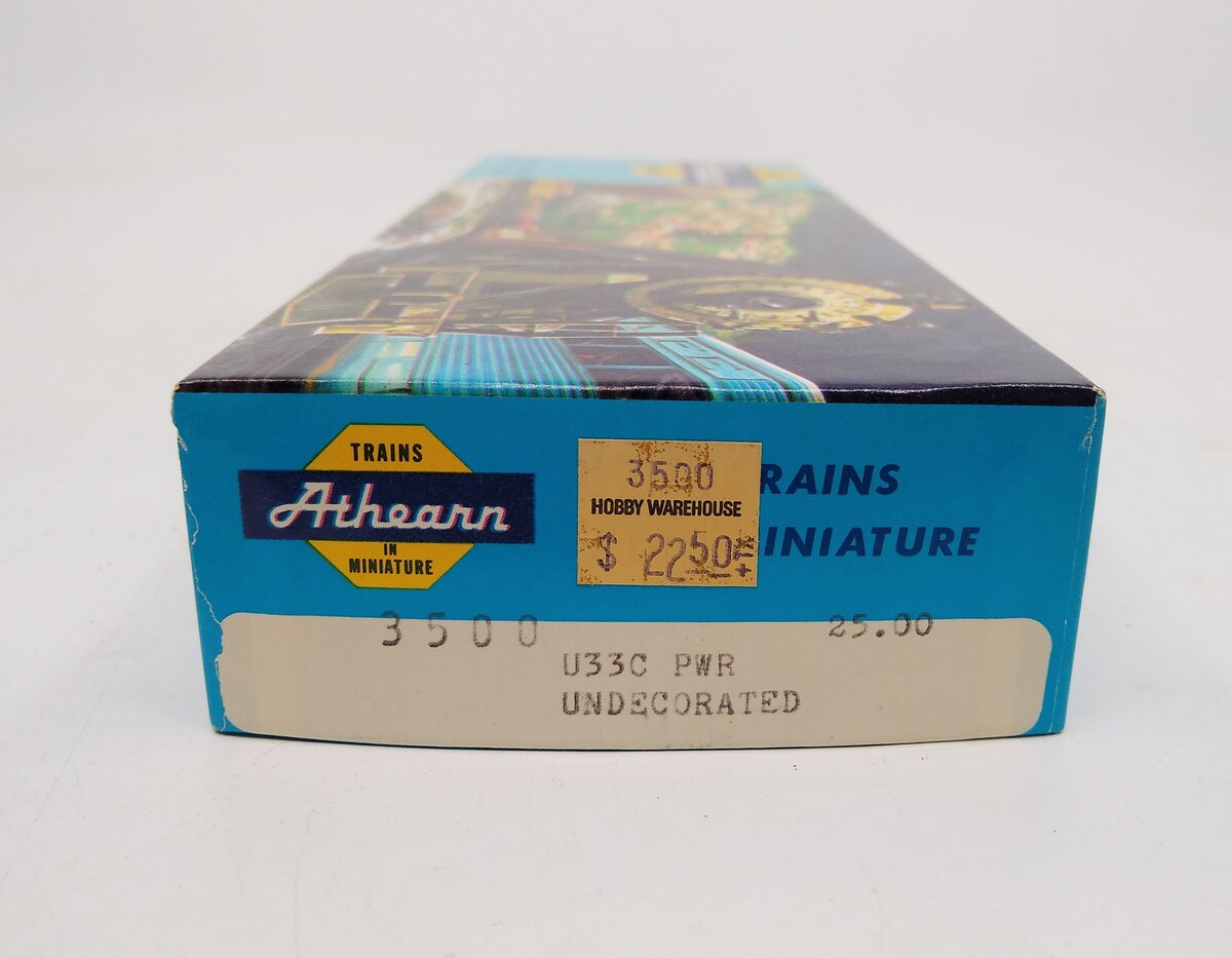 Athearn 3500 HO Undecorated U-33-C PWR Diesel Locomotive LN/Box