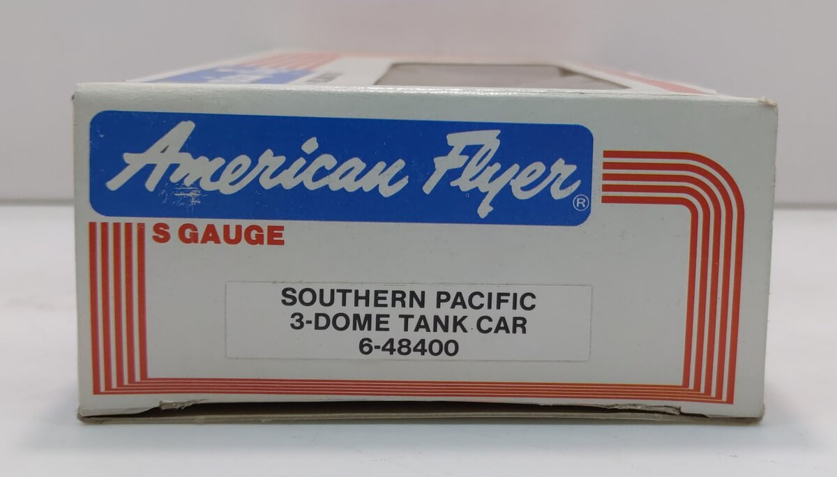American Flyer 6-48400 S Gauge Southern Pacific Three Dome Tank Car #48400 LN/Box