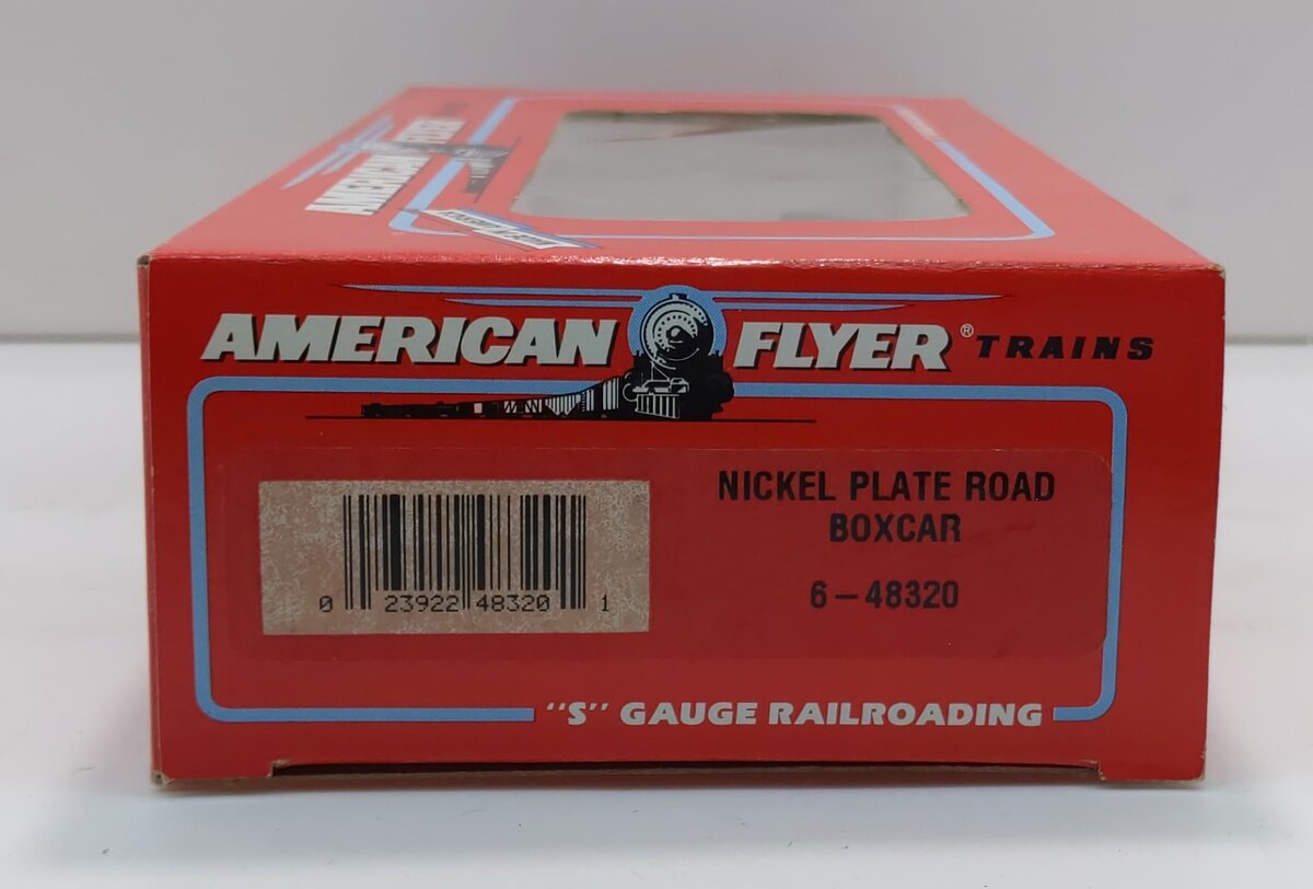 American Flyer 6-48320 S Gauge Nickel Plate Road Boxcar #48320 LN/Box