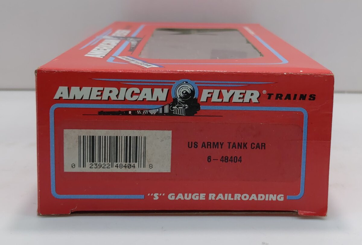 American Flyer 6-48404 S Scale U.S. Army Single Dome Tank Car NIB