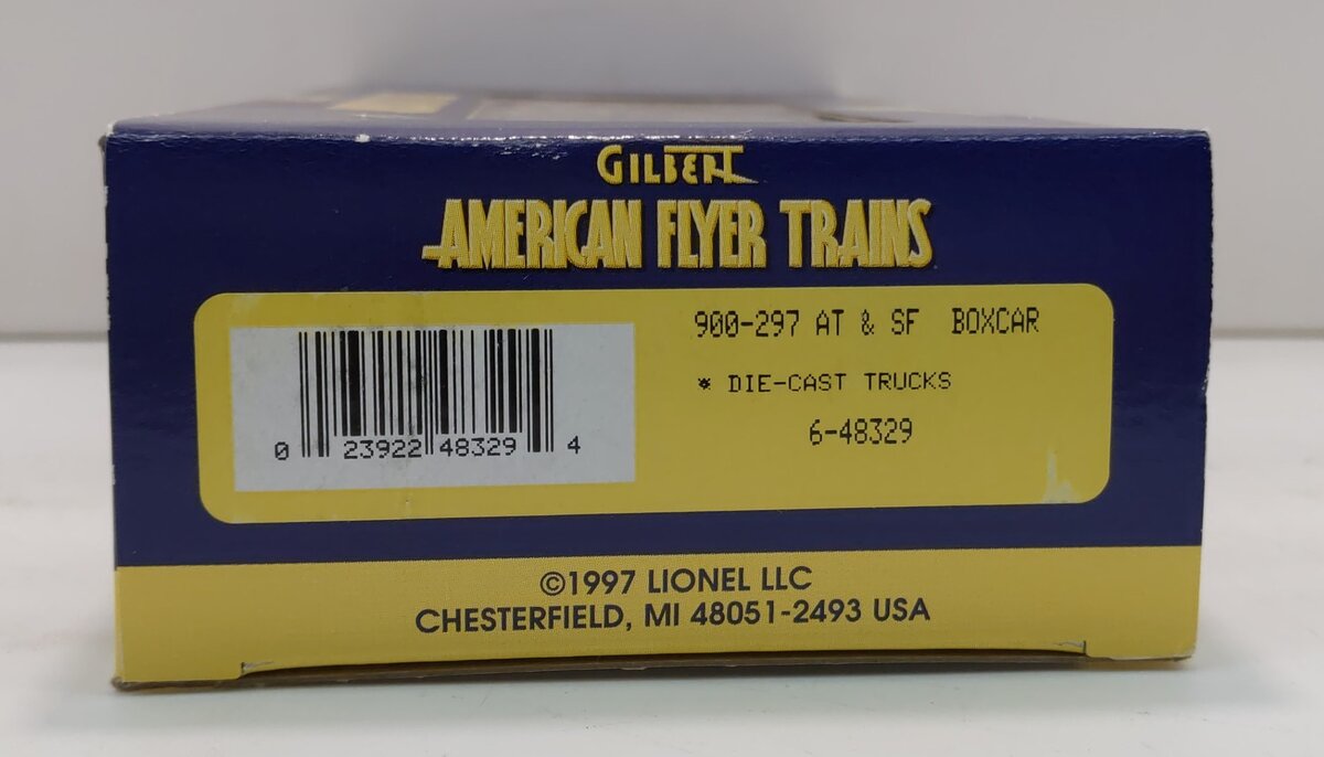 American Flyer 6-48329 S Gauge AT&SF Boxcar #900-297 LN/Box