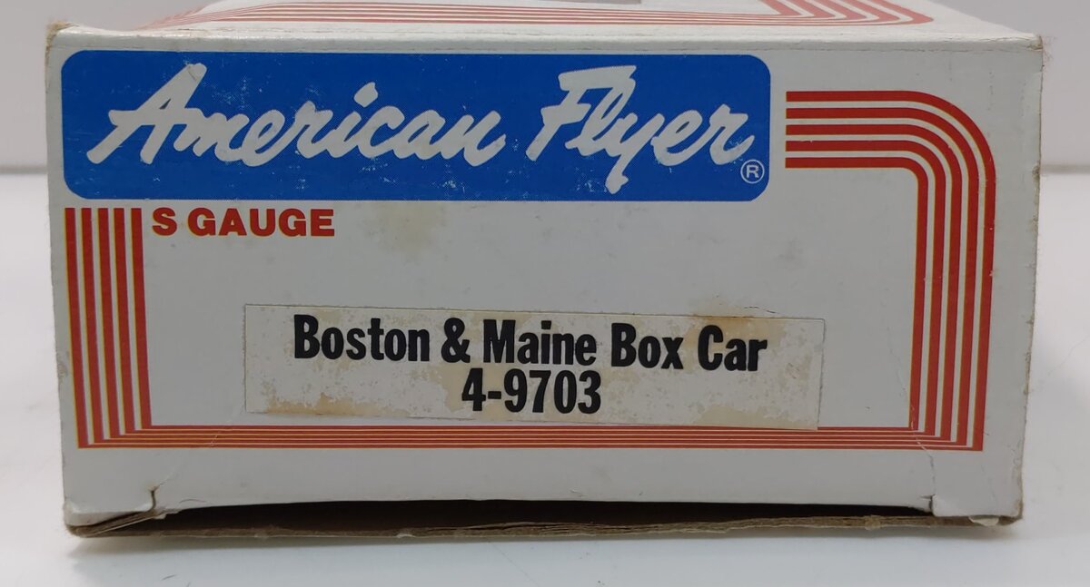 American Flyer 4-9703 S Gauge Boston & Maine Boxcar #9703 EX/Box