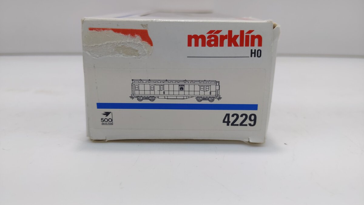 Marklin 4229 HO Scale Wurttemberg Express Train Mail Car LN/Box