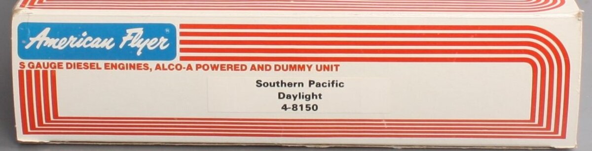 American Flyer 4-8150 S Gauge SP Daylight PA-1 AA Diesel Locomotive Set LN/Box