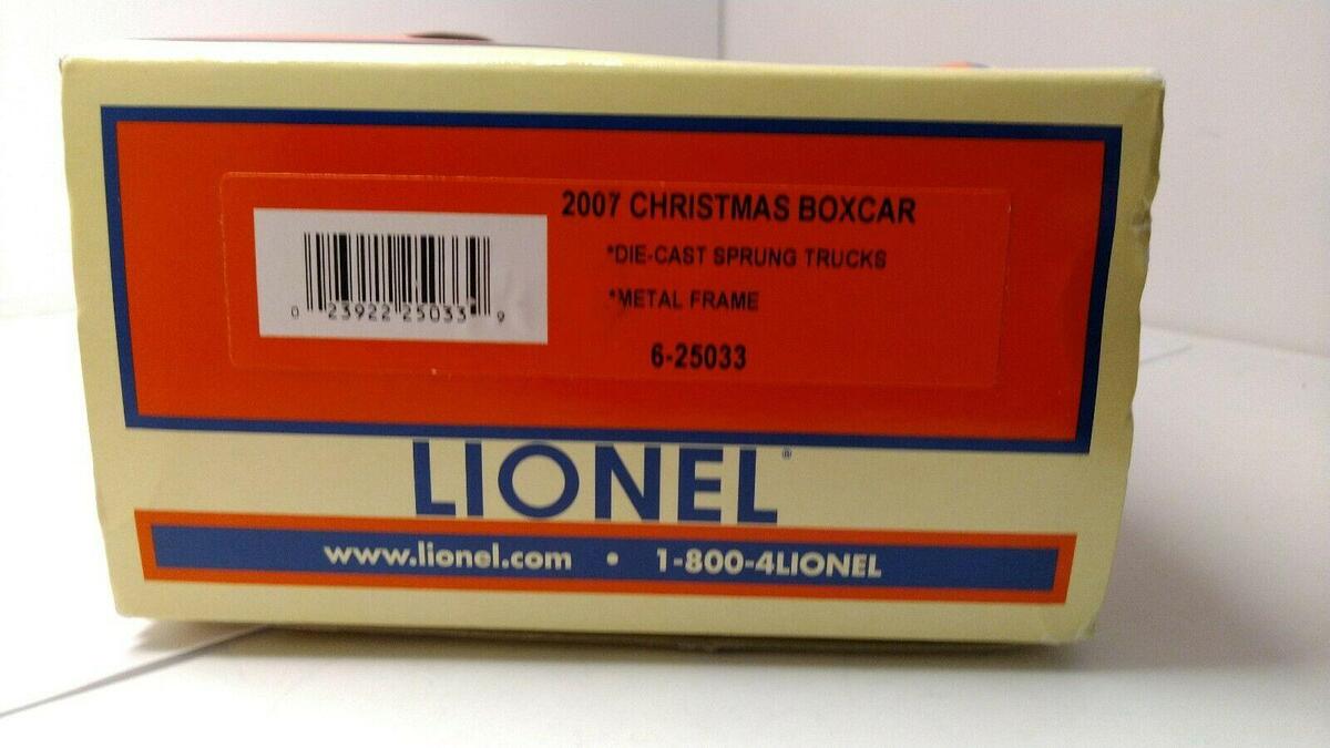 Lionel 6-25033 O Gauge 2007 Christmas Boxcar LN/Box