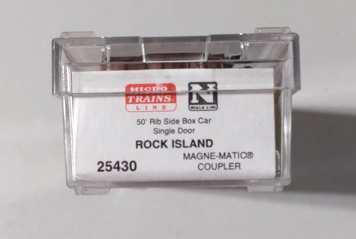 Micro-Trains 02500430 N Rock Island 50' Rib Side Single Door Boxcar #36187