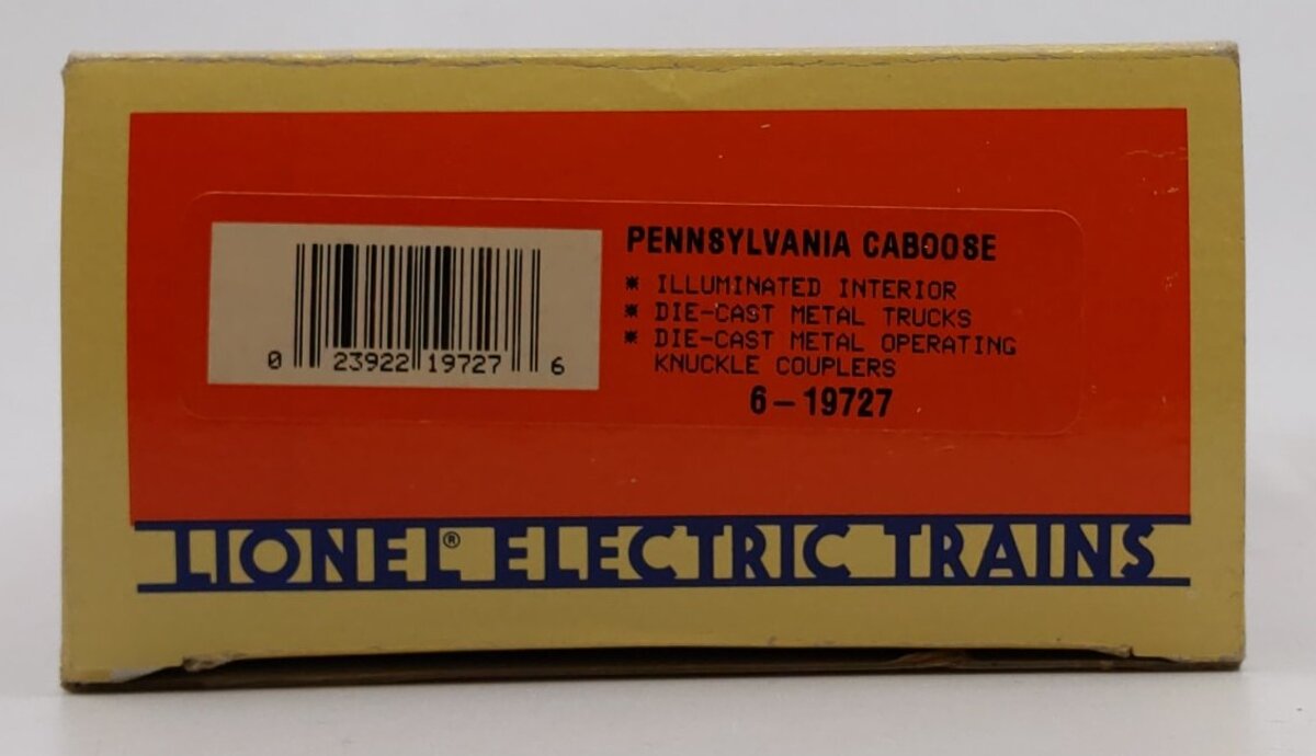 Lionel 6-19727 O Gauge Pennsylvania Illuminated Caboose #477938 VG/Box