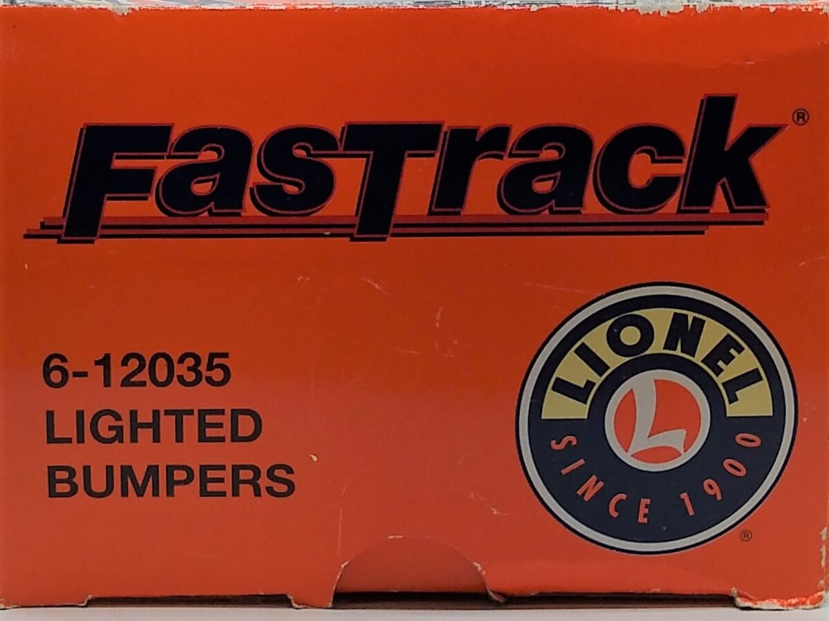 Lionel 6-12035 O Gauge FasTrack Lighted Bumper LN/Box
