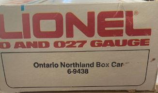 Lionel 6-9438 O Gauge Ontario Northland Box Car EX/Box