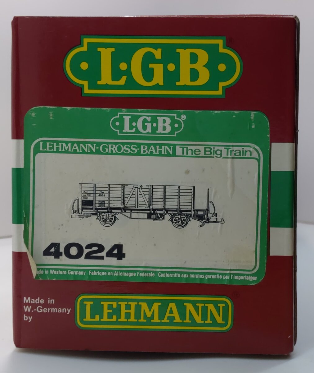 LGB 4024 G Scale Four Wheel Gondola LN/Box