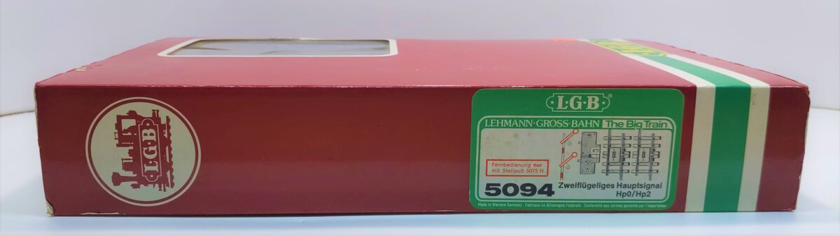 LGB 5094 G Scale Home Stop Signal with 2 Arms EX/Box