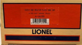 Lionel 6-16155 O Gauge AEC Reactor Fluid Tank Car #6515-3 (Green) NIB