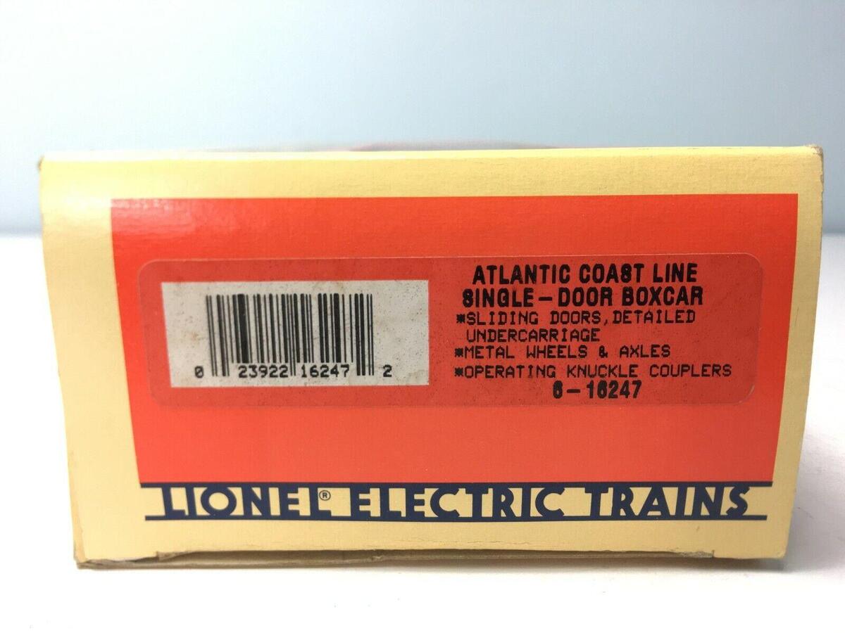 Lionel 6-16247 O Gauge Atlantic Coast Line Single-Door Boxcar LN/Box