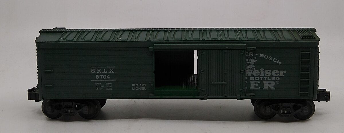 Lionel 6-5704 O Gauge Budweiser Woodside Reefer LN/Box
