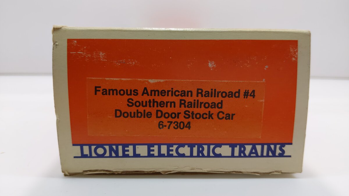 Lionel 6-7304 O Gauge Southern Double Door Stock Car #7304 LN/Box