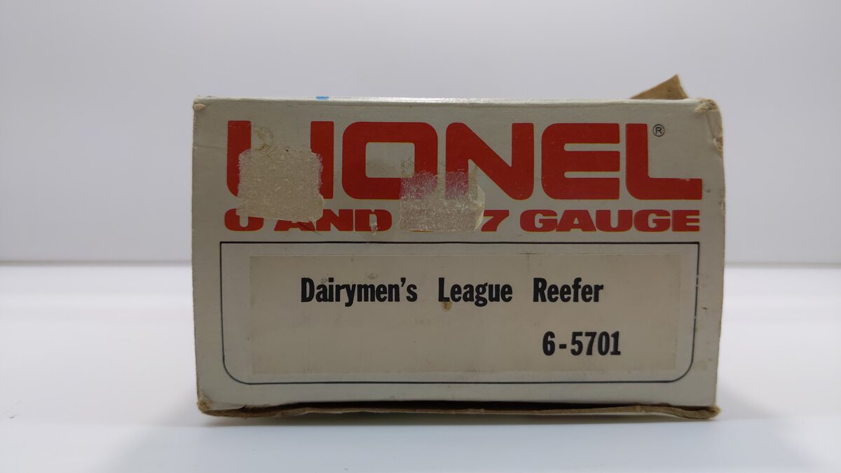 Lionel 6-5701 O Gauge Dairymen‘s League Reefer Car LN/Box
