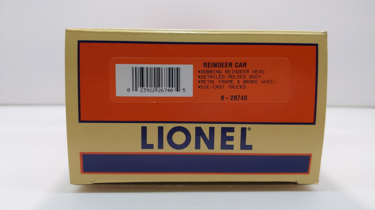 Lionel 6-26740 O Operating Reindeer Car NIB