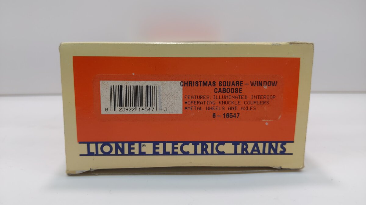 Lionel 6-16547 O Gauge Christmas Lighted Caboose LN/Box