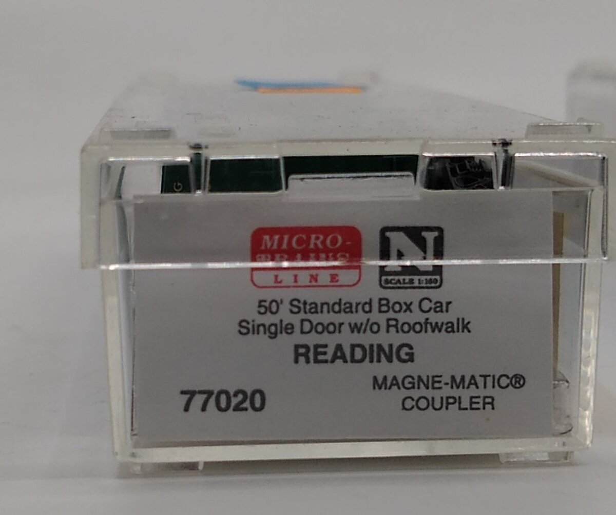 Micro-Trains 07700020 N Scale Reading 50' Standard Single Door Boxcar #20054 LN/Box