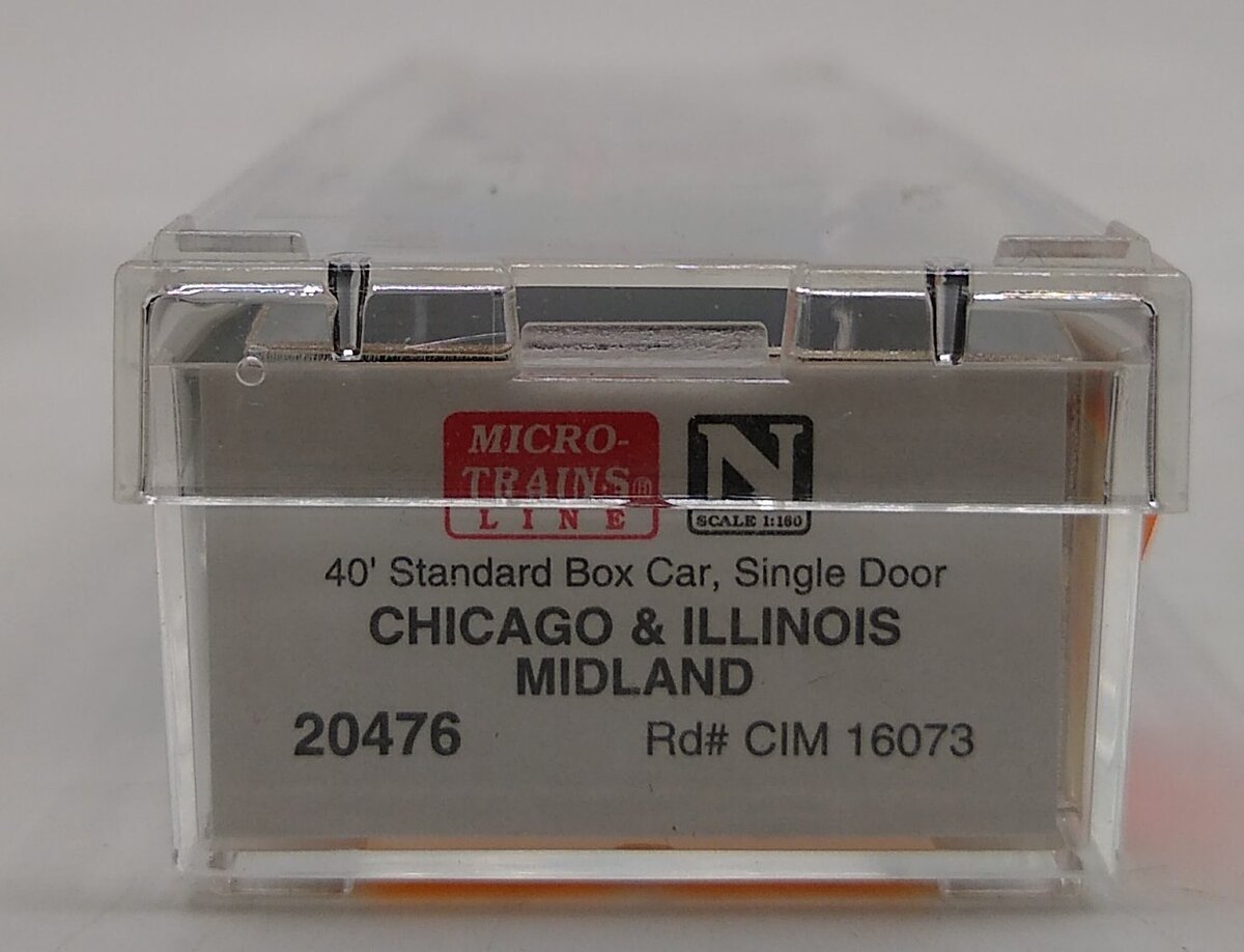 Micro-Trains 02000476 N Chicago & Illinois Midland 40' Standard Boxcar #16073 LN/Box