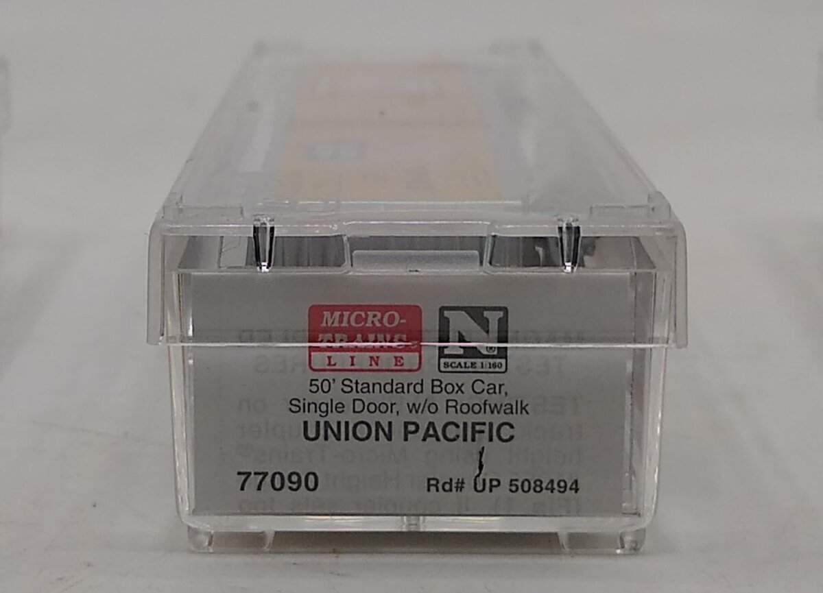 Micro-Trains 07700090 N Union Pacific 50' Standard Single Door Boxcar #508494 NIB
