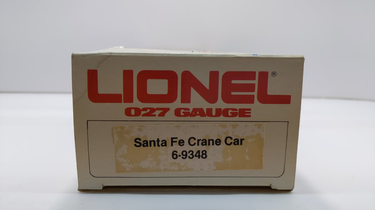 Lionel 6-9348 O Gauge Santa Fe Crane Car LN/Box