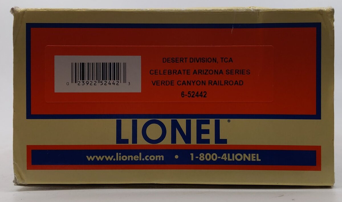 Lionel 6-52442 O Gauge Desert Division TCA Verde Canyon Railroad Boxcar LN/Box