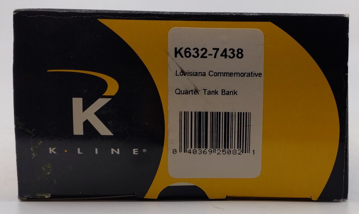 K-Line K632-7438 O Gauge Louisiana Quarter Tank Car LN/Box